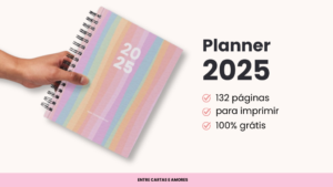 Planner 2025 para imprimir grátis